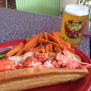 The Colossal Lobster Roll at Linda Beans in Freeport, Maine.