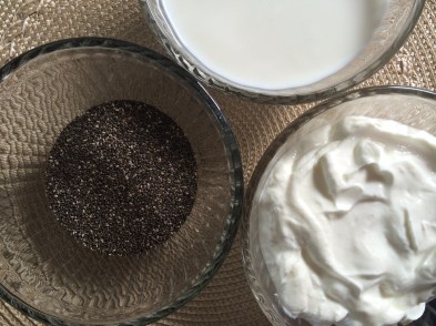 2% Greek Yogurt, Whole Milk, and Chia Seeds
